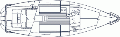 J/Europe J/105 cabin layout